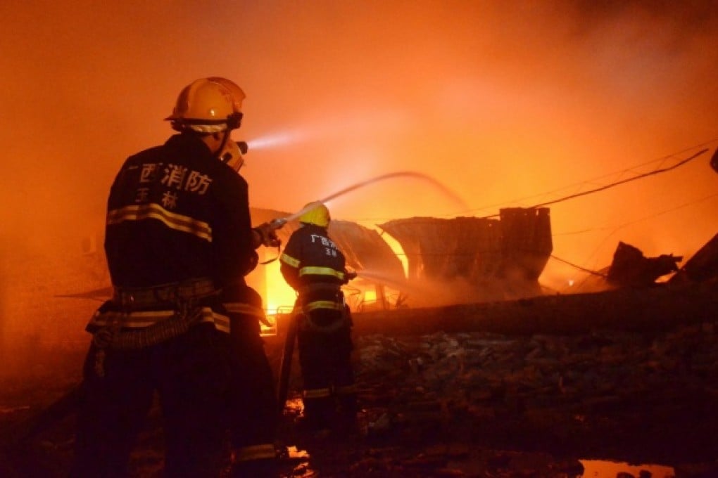 Firefighters are admired but the service is corrupt. Photo: Xinhua