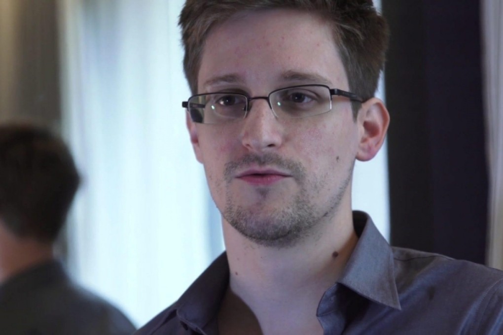 Edward Snowden in a video shot in Hong Kong. Photo: EPA