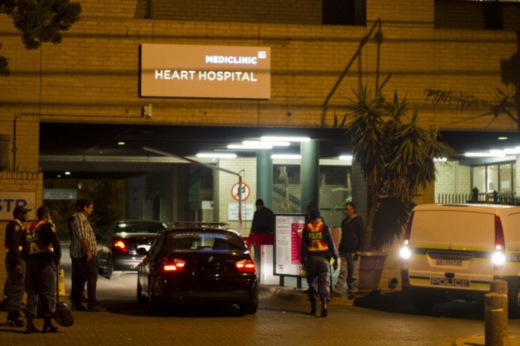 Vehicles entering the hospital in Pretoria, where it is believed former president Nelson Mandela is being treated for a recurring lung infection. Photo: AP