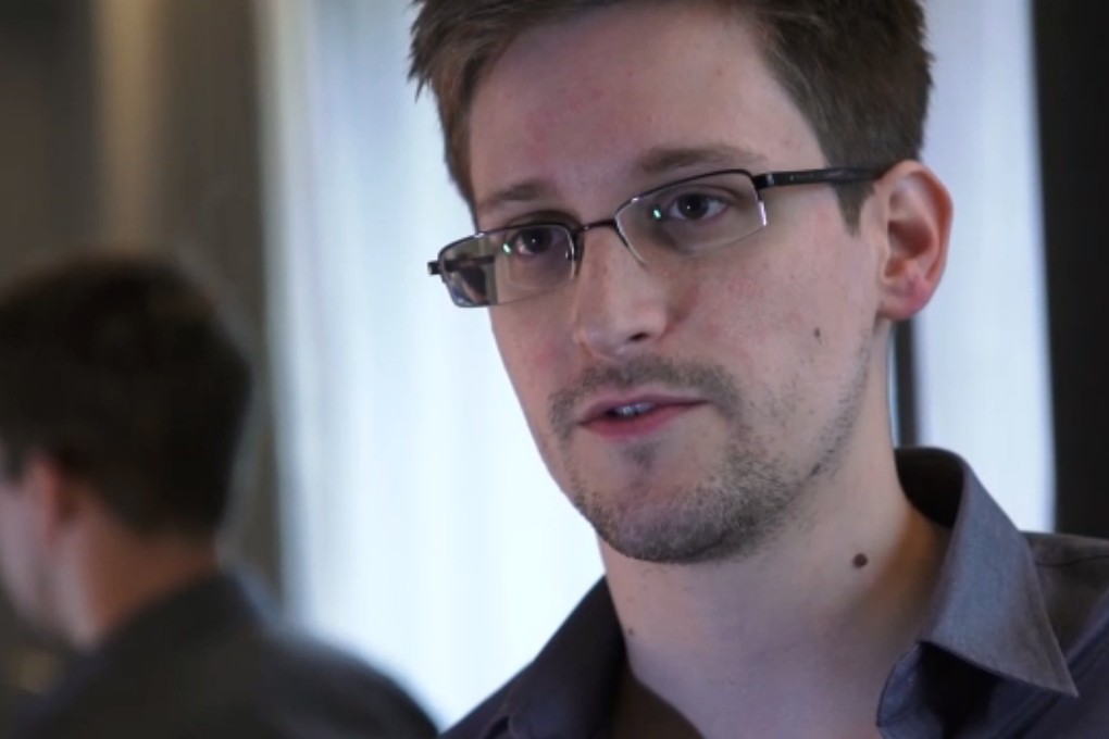 Edward Snowden speaks during an interview with The Guardian newspaper at an undisclosed location in Hong Kong. Photo: AFP