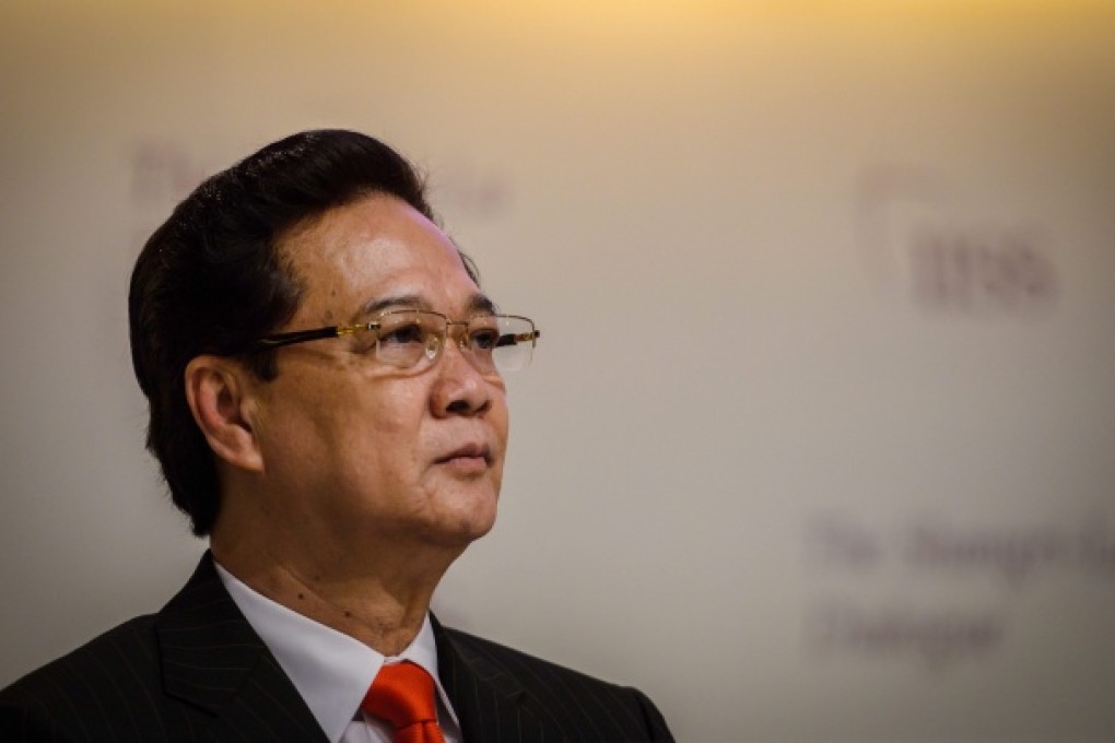 Nguyen Tan Dung at the International Institute for Strategic Studies 12th Asia Security Summit in Singapore, in May 2013. Photo: EPA