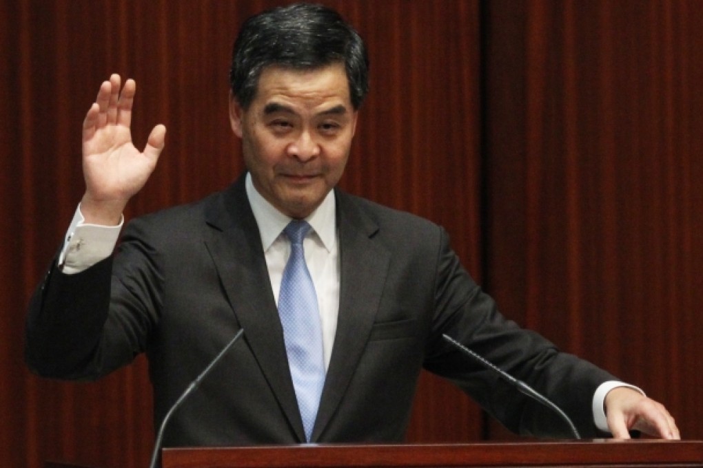 Chief Executive Leung Chun-ying. Photo: David Wong