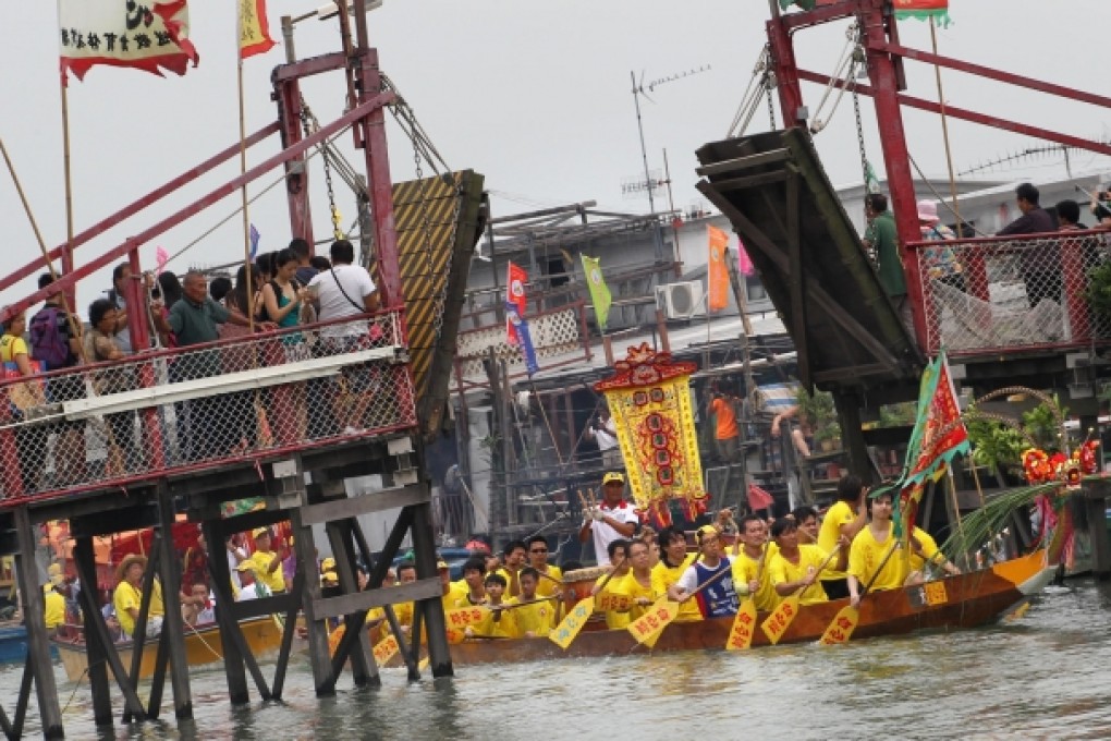 Tai O fishermen held a heritage-listed parade. Photo: Felix Wong