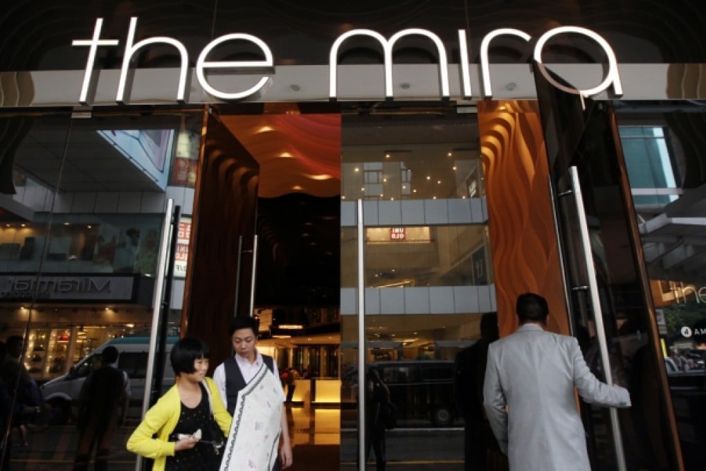 The Mira on Nathan Road where Edward Snowden hid out in Hong Kong. Photo: David Wong