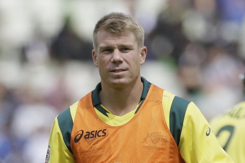 David Warner is out until the first test on July 10. Photo: AP