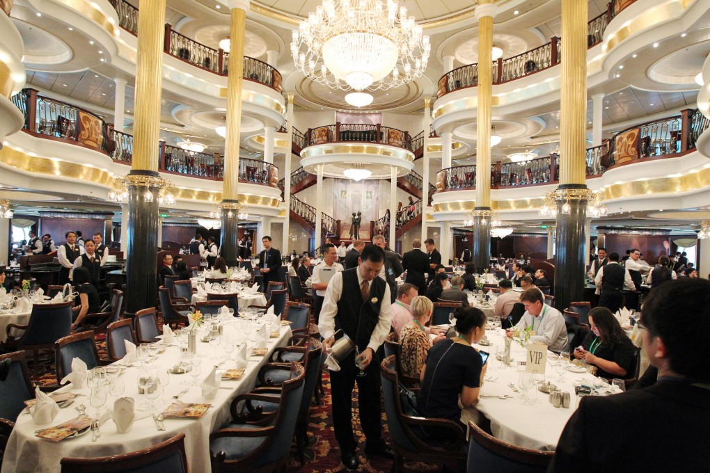 The main dining room aboard the Mariner of the Seas. Some passengers complained their one-day stay was too short. Photo: Nora Tam