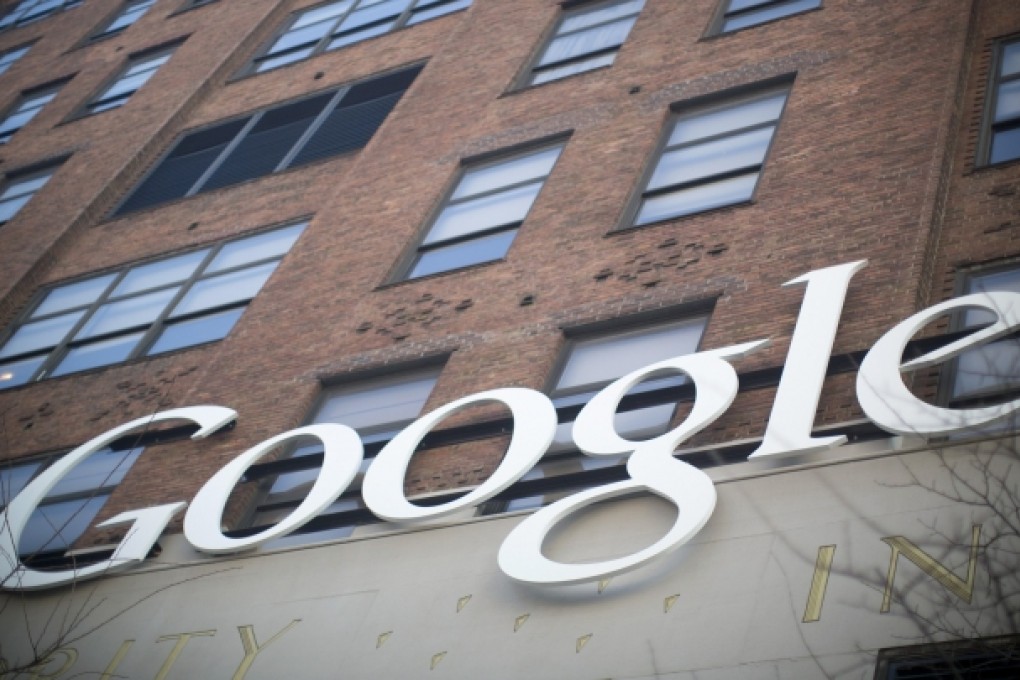 Google signage at the company's headquarters in New York. Photo: Reuters