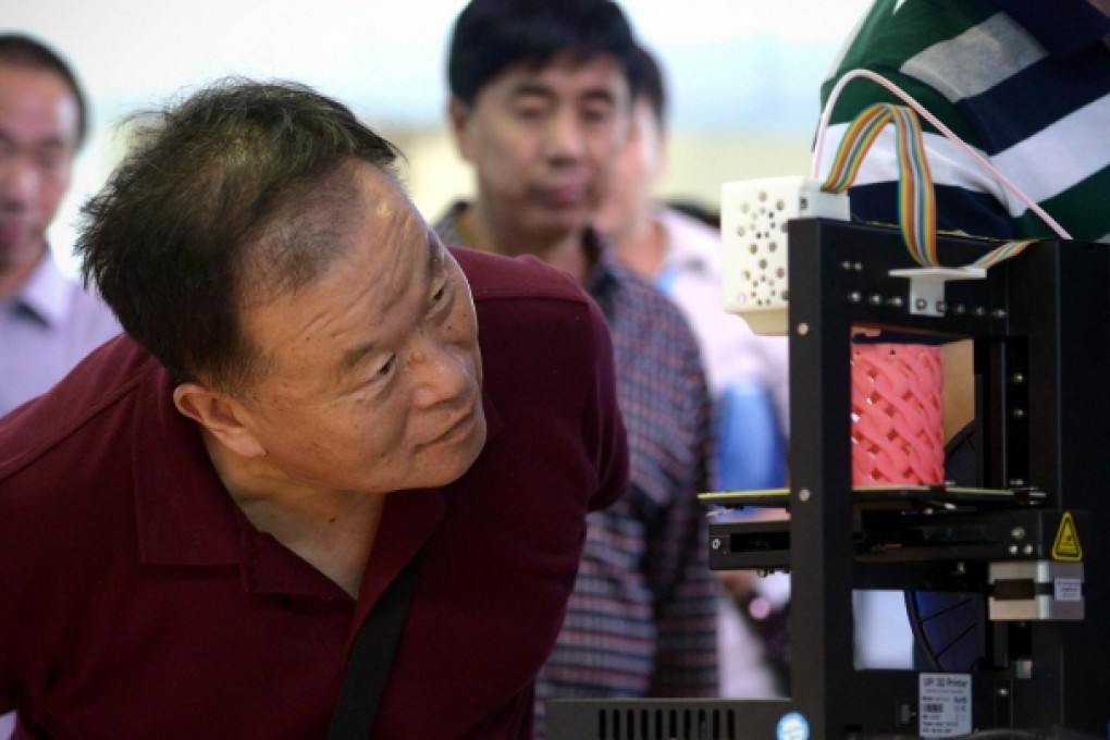 3-D printing enables the creation and manufacture of three-dimensional objects of almost any shape without machining. Photo: AFP