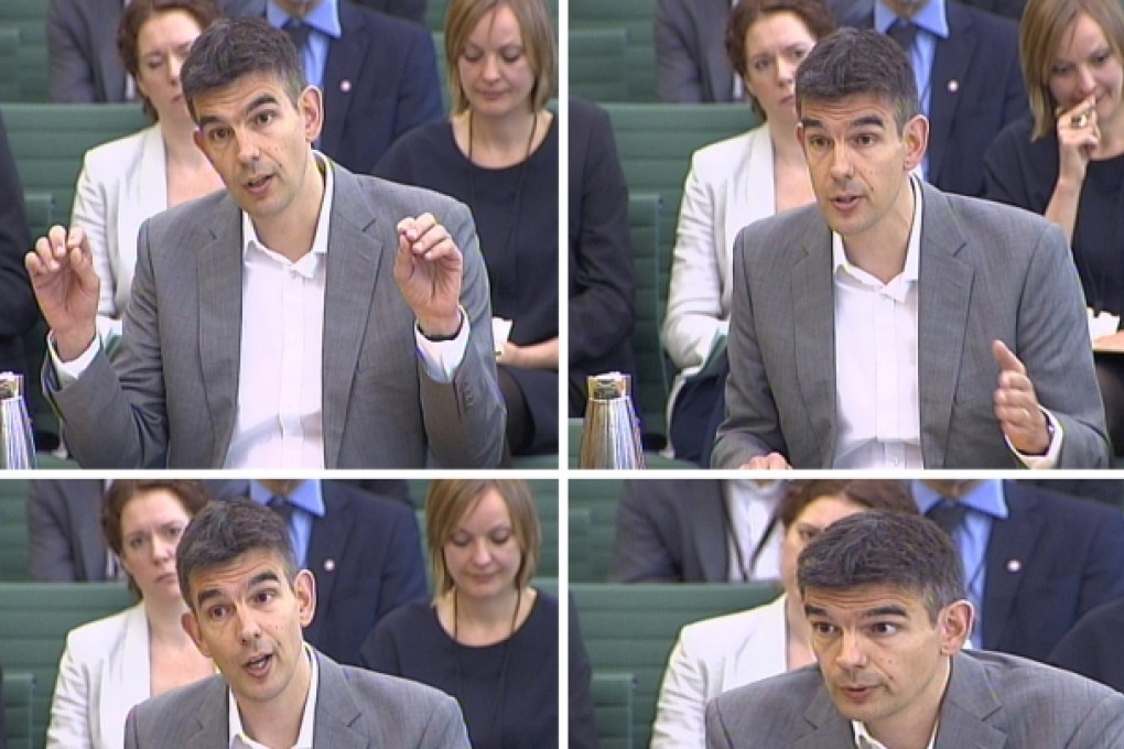Google Vice President Matt Brittin defends the internet search giant’s tax policies. Photo: AP