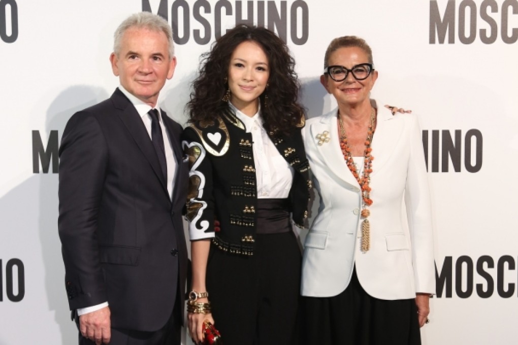 (From left) Massimo Ferretti, Zhang Ziyi, and Rossella Jardini. Photo: SCMP