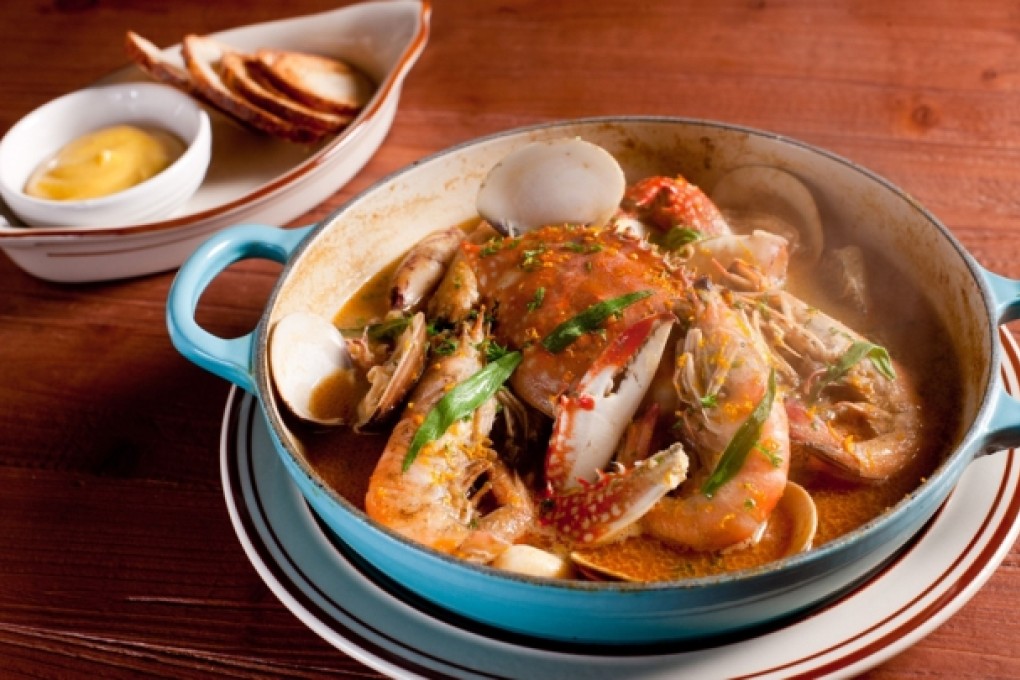 BOUILLABAISSE IS ONE OF THE SIGNATURE DISHES FOR CASUAL DINING AT BISTRO DU VIN, ON TRENDY DAVIS STREET.