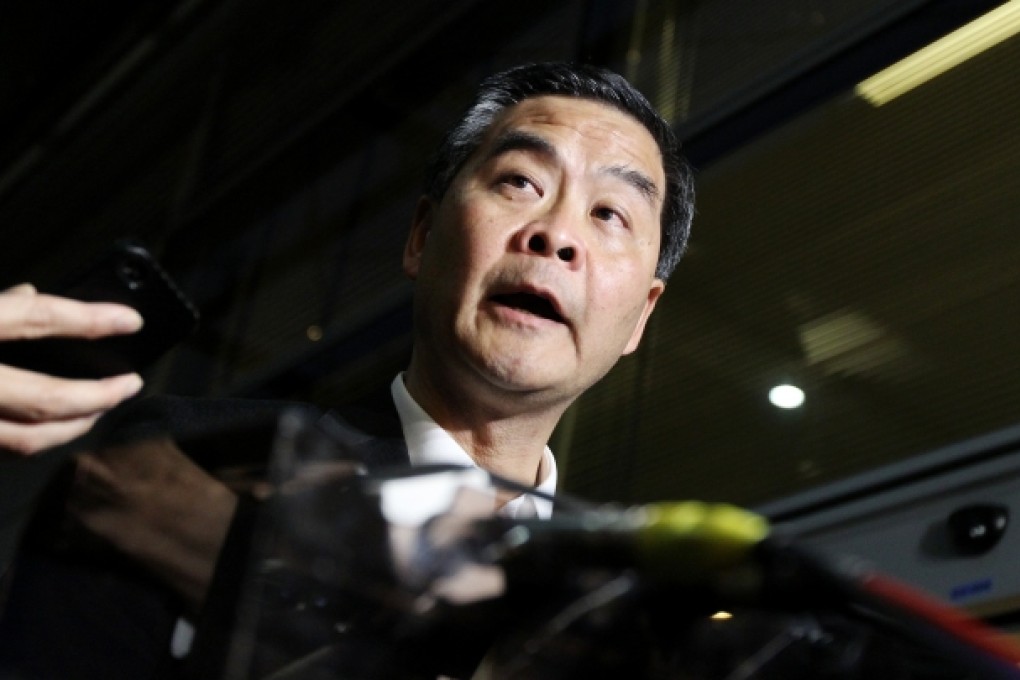 Chief Executive Leung Chun-ying broke his silence and said that 'when the relevant mechanism is activated', the Hong Kong government would handle Snowden's case in accordance with the city's laws. Photo: K. Y. Cheng