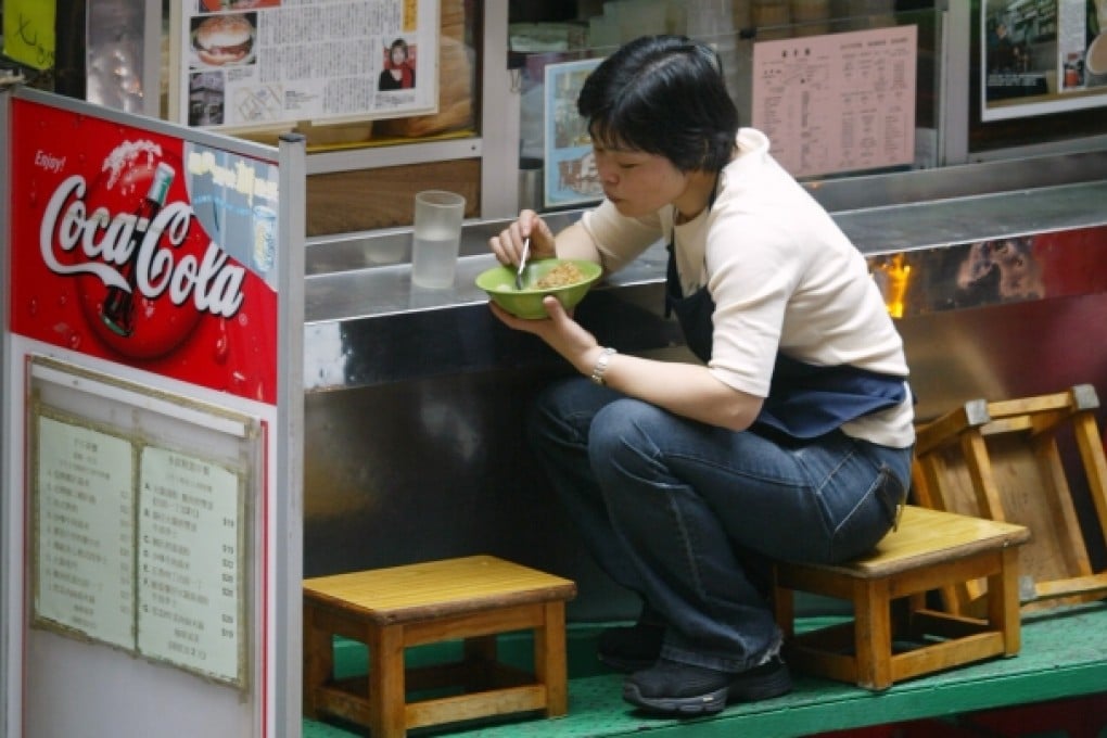 A young woman having lunch in Hong Kong. Photo: SCMP Pictures