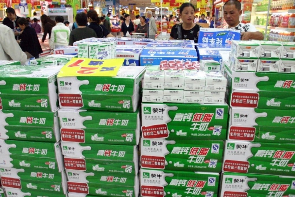 Mengniu is taking greater control of the supply of raw materials to try to ease consumers' fears after safety scandals. Photo: AFP