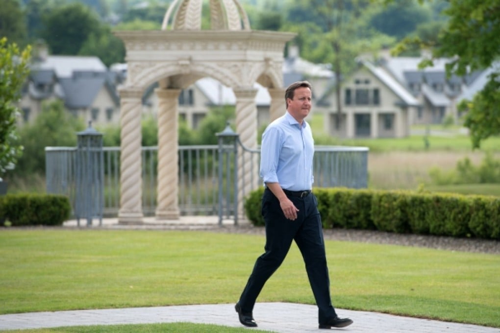 British Prime Minister David Cameron at the G8 Summit in the Lough Erne resort near Enniskillen in Northern Ireland. Photo: AFP