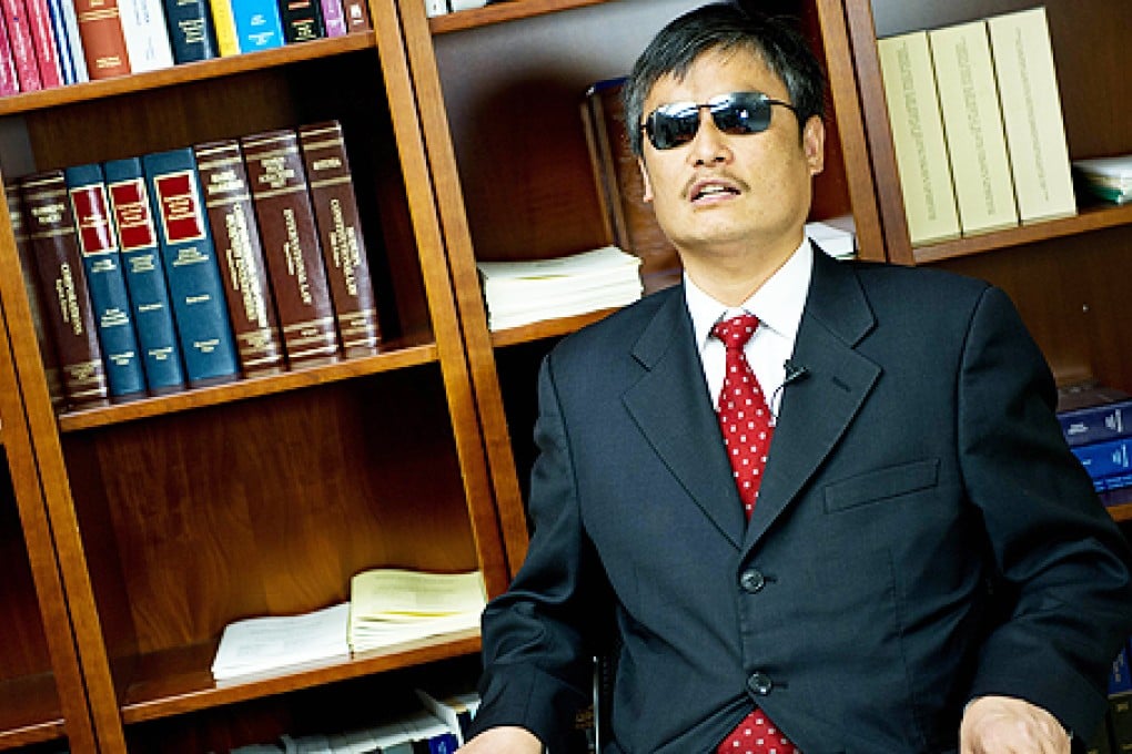 Chen Guangcheng accuses NYU of of surrendering to “unrelenting pressure” from Beijing. Photo: AFP