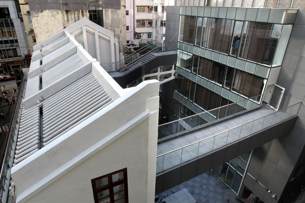 The historic Green House in Mallory and Burrows streets in Wan Chai has been transformed into the Comix Home Base, which opens next month. Photo: Dickson Lee