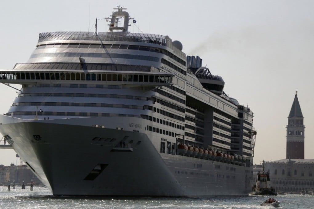A cruise ship is seen in Venice, Italy. Photo: Reuters