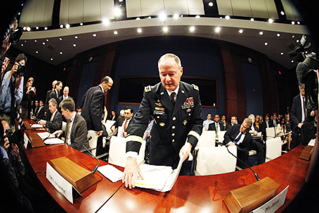 Army General Keith Alexander, director of the National Security Agency, testifies before a US House panel on Wednesday. Photo: Reuters