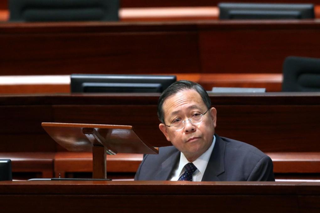 Security chief Lai Tung-kwok in Legco yesterday. Photo: Sam Tsang