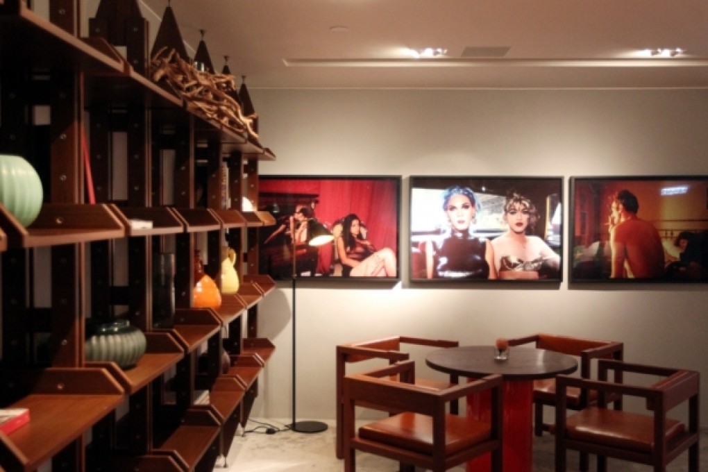 Part of the interior of Duddell''s in Central. The design, in wood, leather and velvet, creates a series of communal rooms. Photo: May Tse