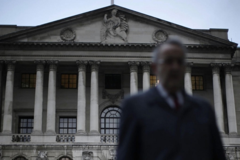 Bank of England said five British banks must find £13.4 billion (HK$162.4 billion) to plug a £27.1 billion capital shortfall by the end of the year.