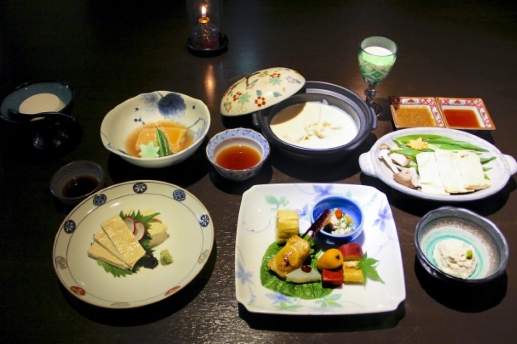 The yuba set lunch at Komameya restaurant in Kyoto Photo: Lucinda Cowing