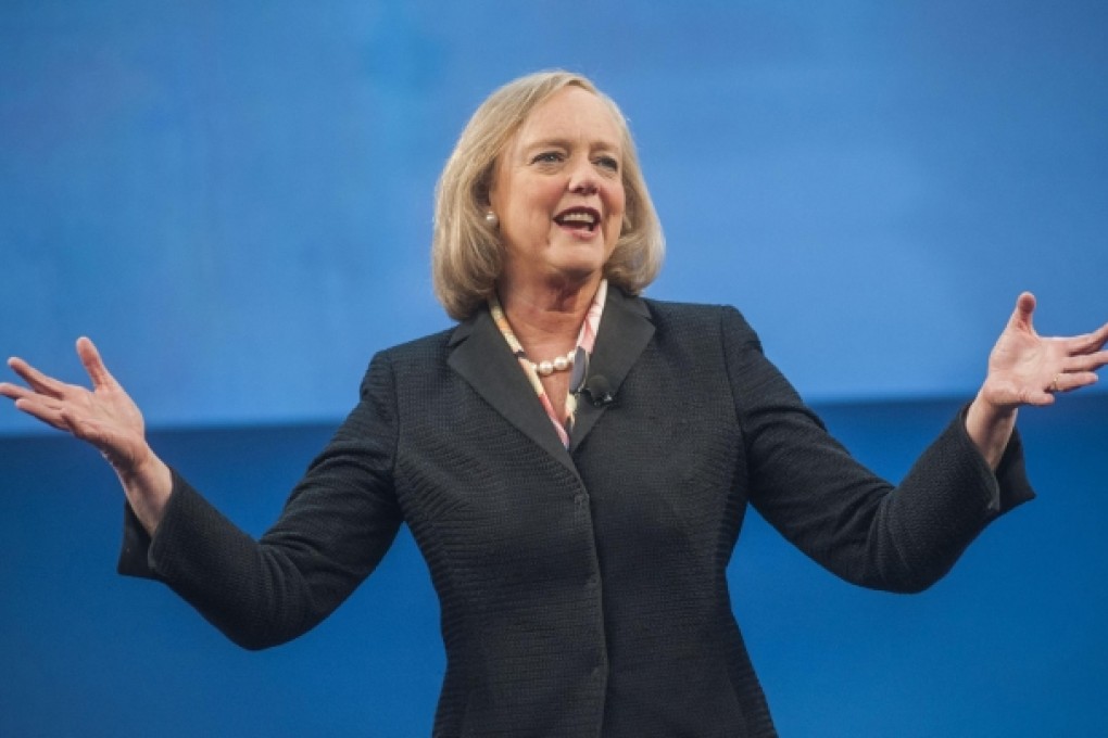 Meg Whitman, the chief executive of Hewlett-Packard, is battling to revive the firm after seven quarters of falling sales. Photo: Bloomberg