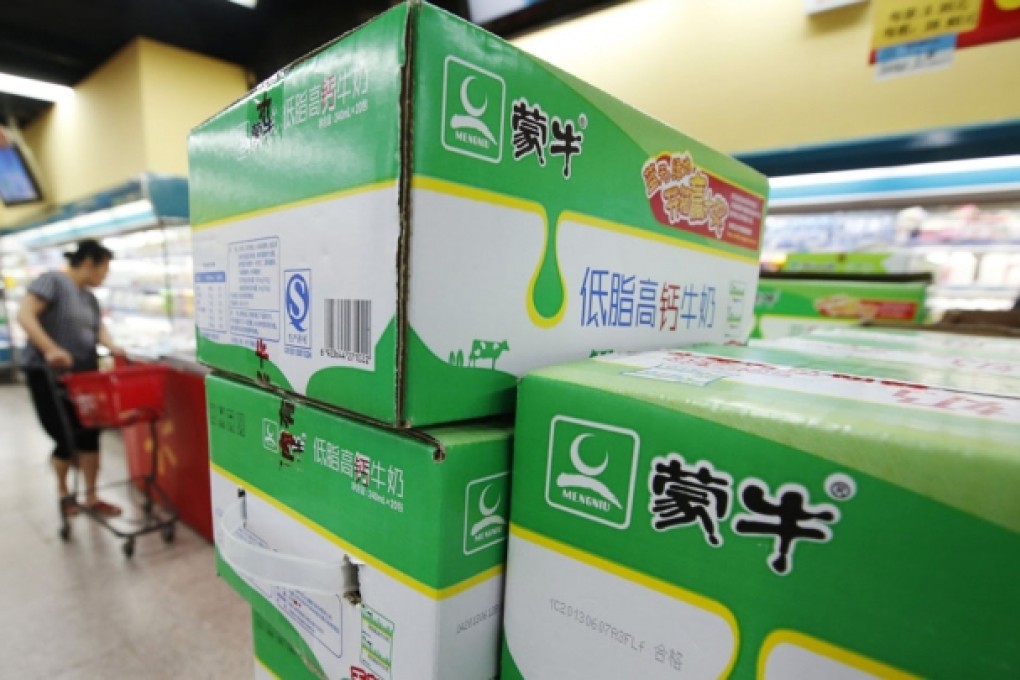 Mengniu stock jumps 6.9 per cent after offer of HK$12.5 billion for infant formula maker Yashili International. Photo: Reuters