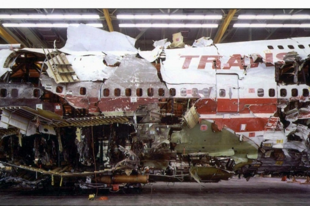 Reconstructed wreckage from the Boeing 747. The FBI could find no evidence the disaster was caused by a criminal act. Photo: Reuters