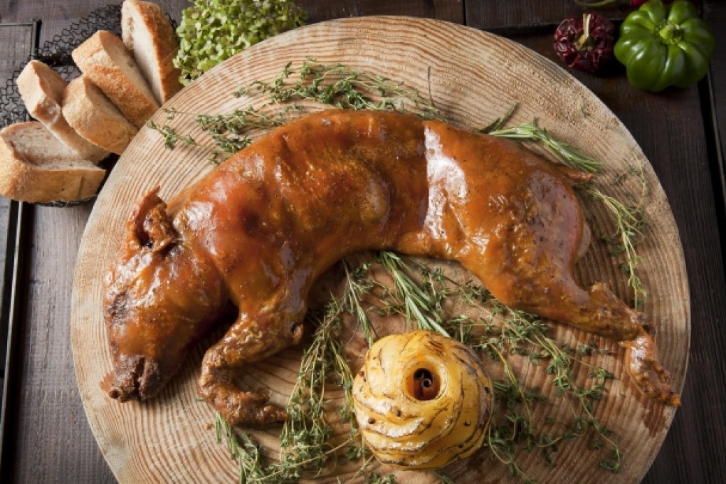 Segovian-style suckling pig at Catalunya. Photo: Paul Yeung