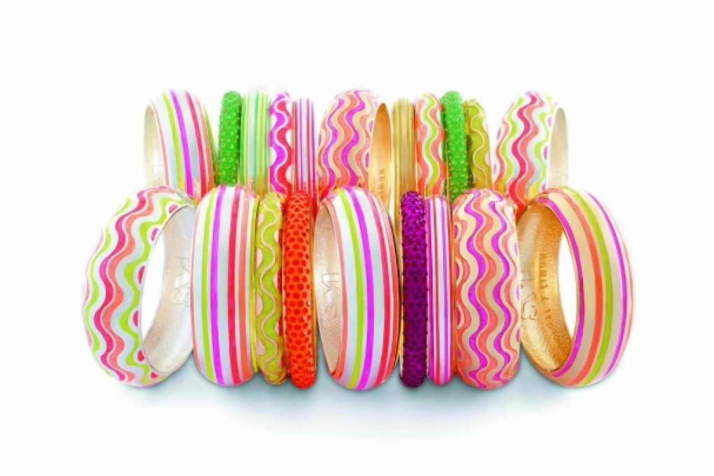 Sal y Limon's hand-painted neon bangles