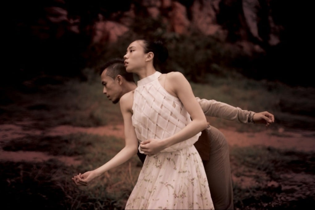 Jennifer Mok (below) plays Hedvig opposite Lai Tak-wai (above with Mok) in the CCDC's interpretation of Ibsen's The Wild Duck. Photos: Ringo Chan, Miranda Li