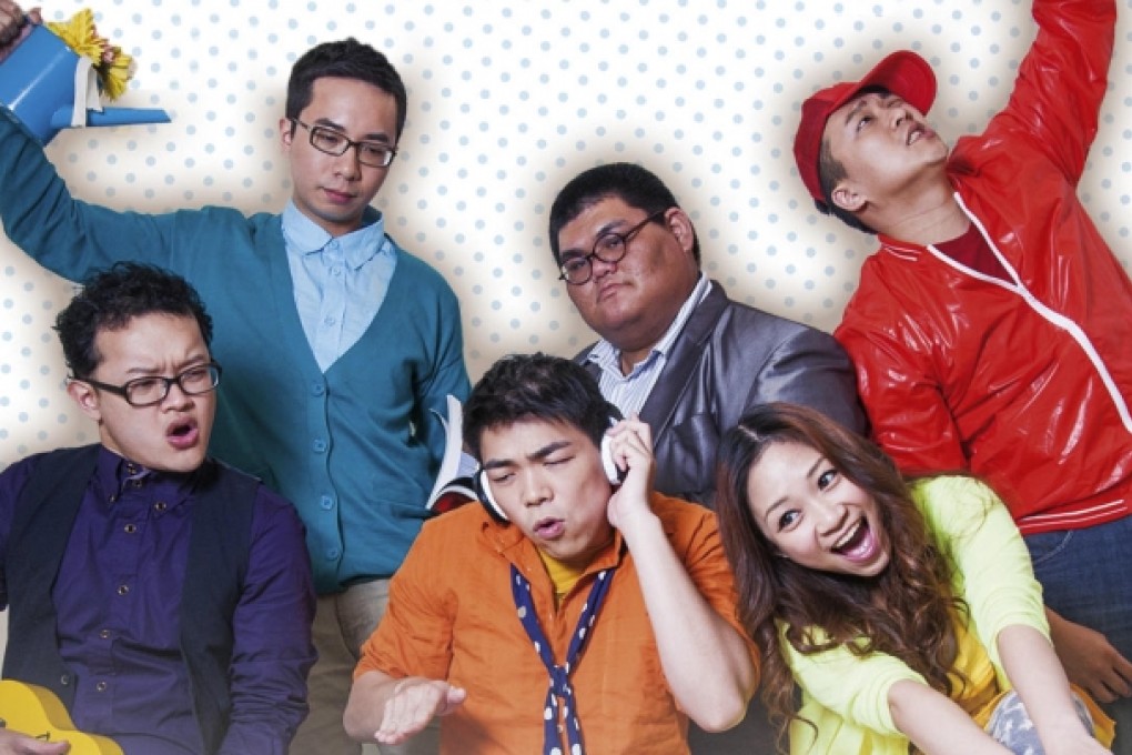 Standup Party are (clockwise from back left) Dr Diao, The Big Cute, Dirty Derr, Yellow Ponpon, Mark Toast and Q-Mo.