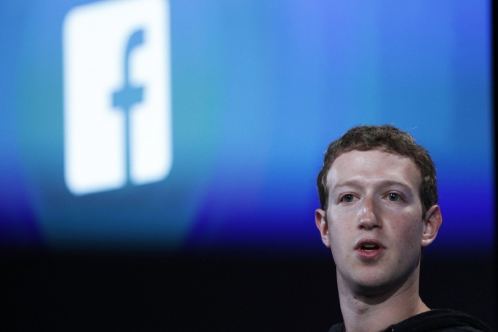 Facebook chief executive Mark Zuckerberg. Photo: Reuters