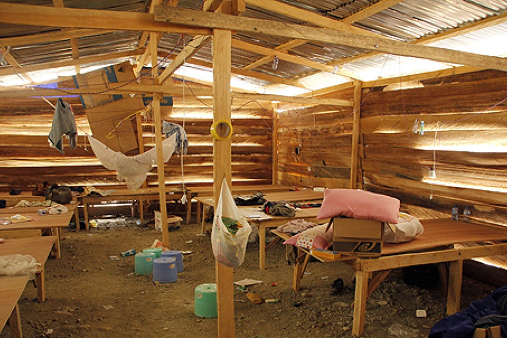 Living quarters for Chinese miners was raided by Ghana's security forces in Dunkwa-on-Offin. Photo: AFP
