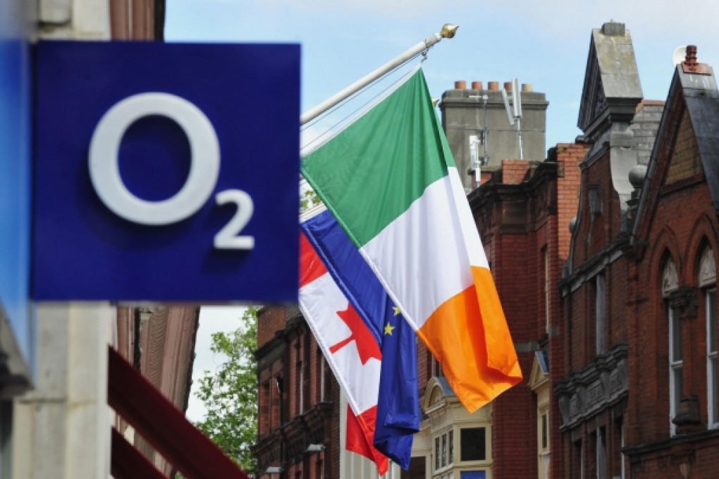 An O2 shop in Dublin, the capital of Ireland. Photo: Bloomberg
