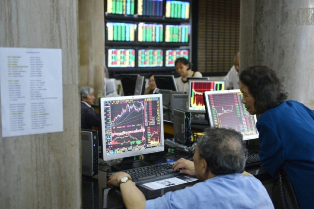 On the mainland's arcane stock market, retail investors normally pin their hopes on government support measures. Photo: AFP