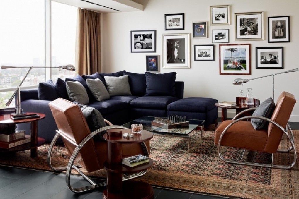 Branded flat: Beverly West outfitted in Ralph Lauren products.