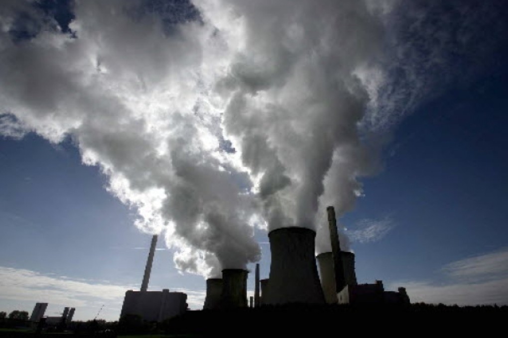Smoke stacks in a coal power station in Europe. Photo: Bloomberg
