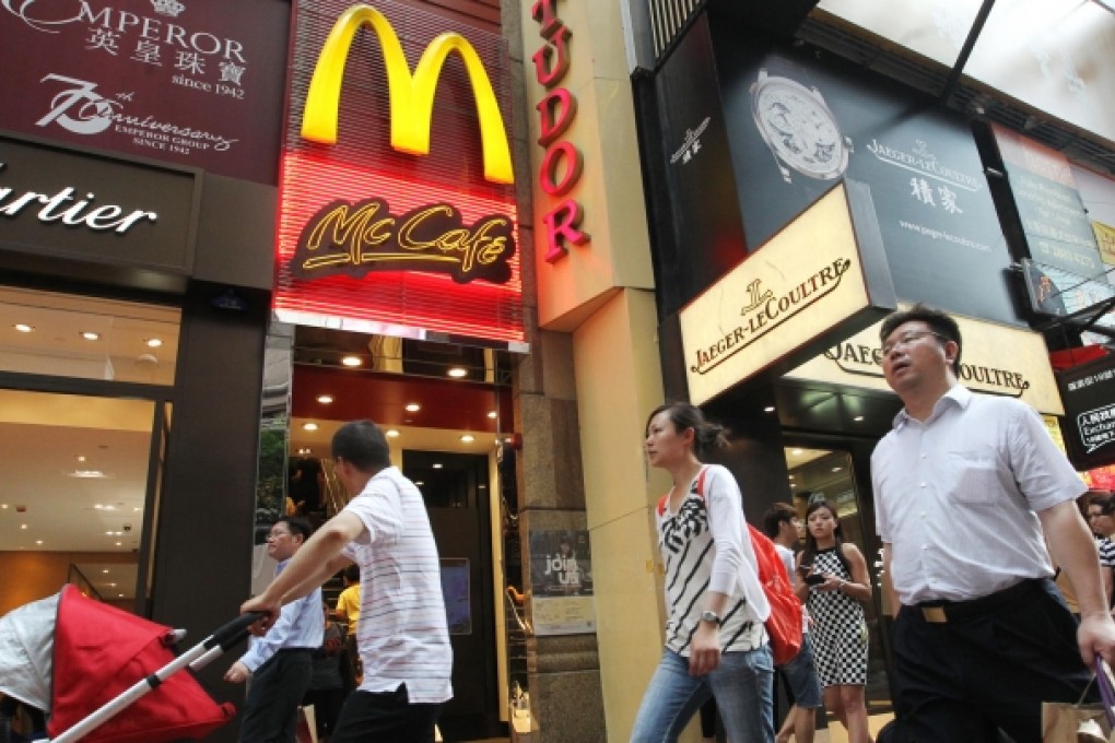 McDonald's in Russell Street in Causeway Bay is cashing in its chips after another retailer agreed to pay triple the rent. Photo: May Tse