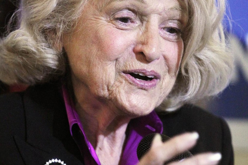 Edith Windsor won her landmark court case over taxes. Photo: AFP