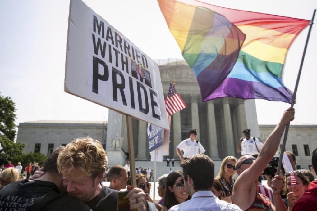 US Supreme Court delivers twin victories for gay marriage | South China ...