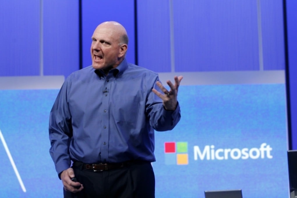 Microsoft chief executive Steve Ballmer opens the Microsoft developers' conference in San Francisco. Photo: Reuters