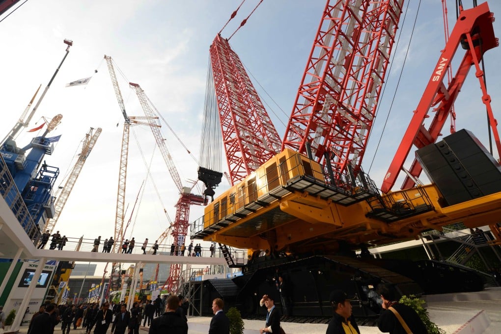 Sany Heavy and Zoomlion are competing to become the nation's first heavy equipment giant. Photo: AFP