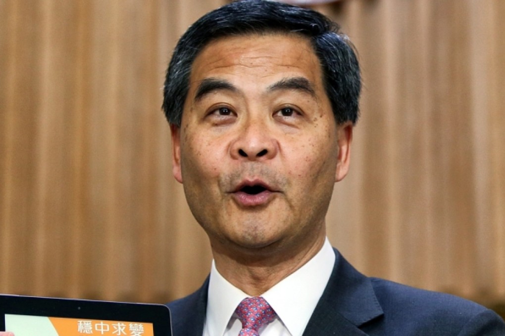 Chief Executive Leung Chun-ying. Photo: Sam Tsang