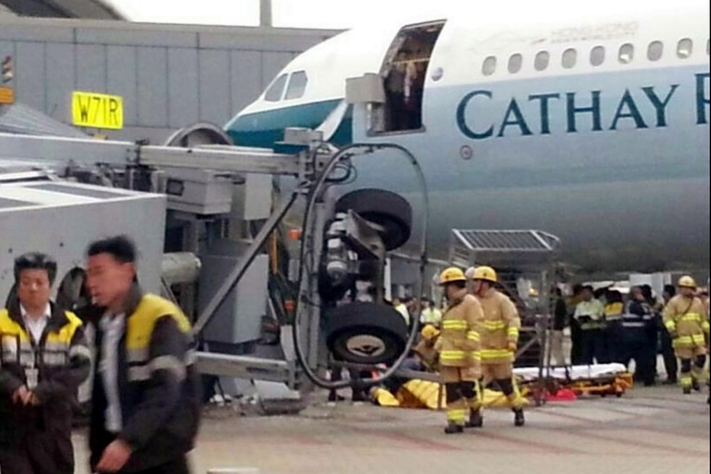 A worker was injured in the incident. Photo: SCMP