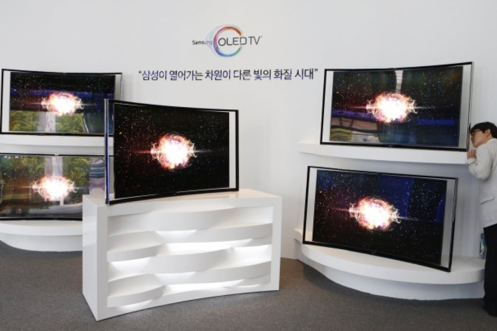 Samsung is producing OLED screens for TVs from a small pilot line. Photo: Reuters
