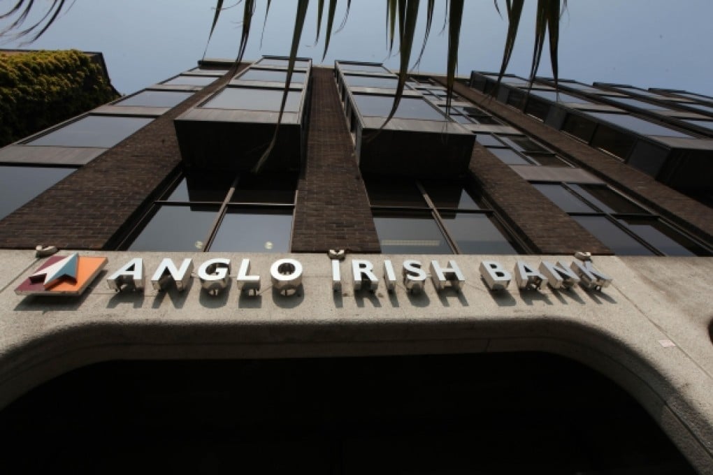 Anglo Irish Bank eventually required a government rescue package costing more than 30 billion euros (HK$303.2 billion) and was nationalised in 2009. Photo: AFP