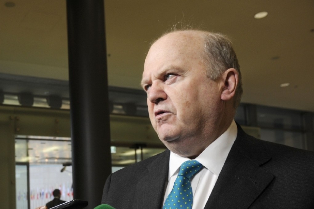 Despite data showing that Ireland slid into recession last year, Irish Finance Minister Michael Noonan says the country is still slightly ahead of target for June. Photo: AFP